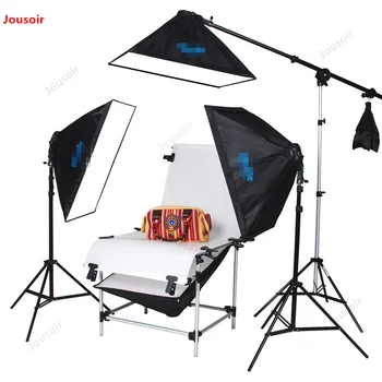 

Quadruple lamp photography lamp set Flexo box studio set Taobao still life portrait soft Light photo lamp CD50 T07