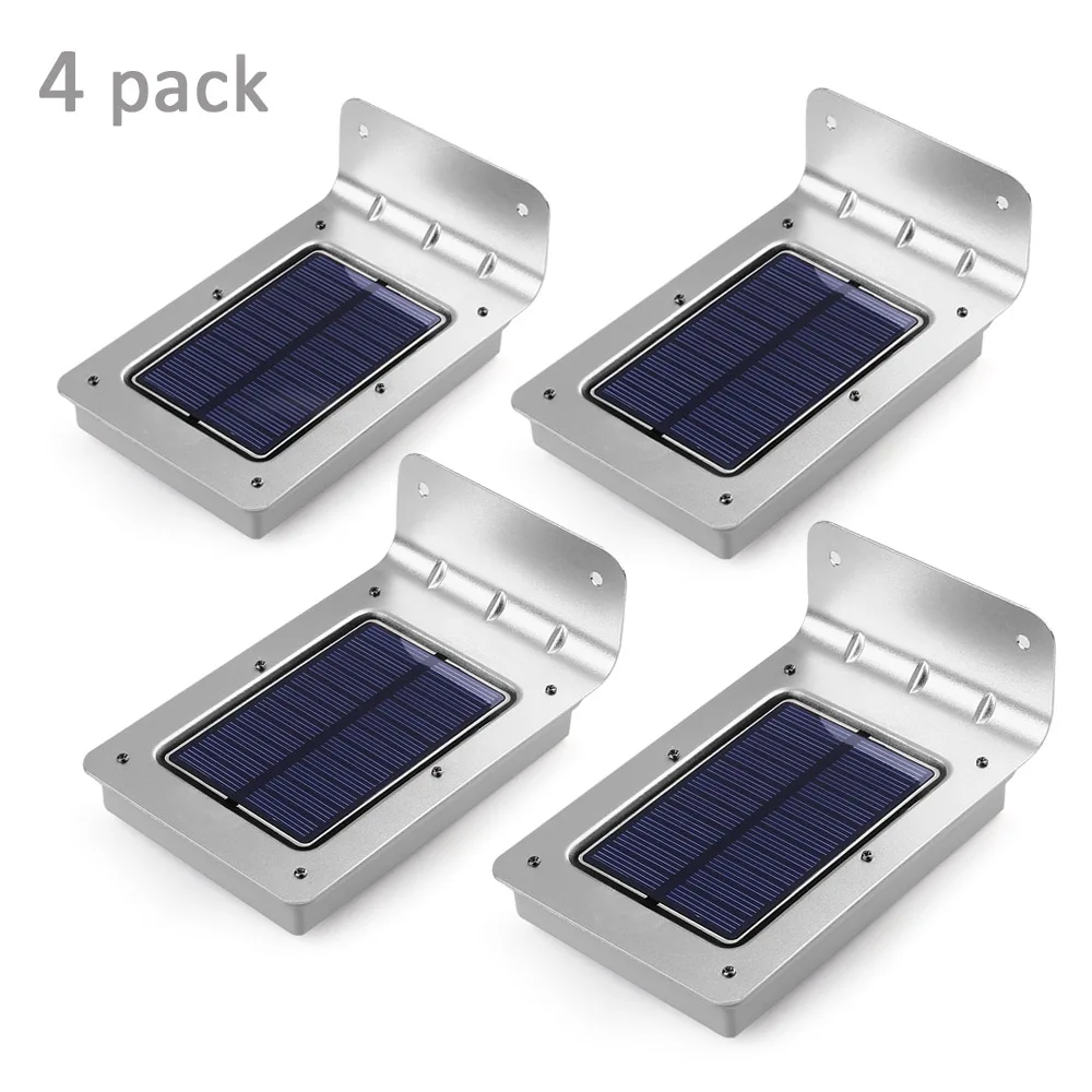 Новый 4-Pack ledertek 2nd поколения 16 светодиодов Открытый Беспроводной солнечные ПИР