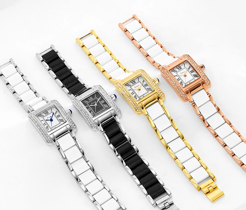 KIMIO Simulation Ceramic Bracelet Ladies Watches Top Brand Luxury Retro Rectangle Rose Gold Womens Watches Sale horloges vrouwen KIMIO Simulation Ceramic Bracelet Ladies Watches Top Brand Luxury Retro Rectangle Rose Gold Womens Watches Sale horloges vrouwen