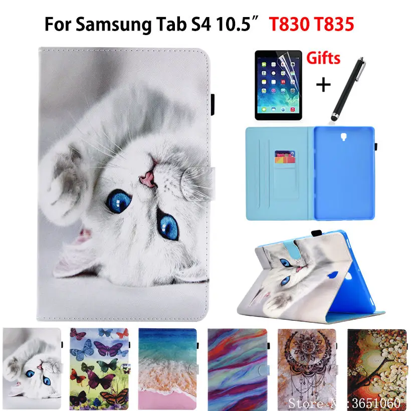 SM-T835 чехол для планшета Samsung Galaxy Tab S4 10 5 дюймов T830 T835 SM-T830 смартфона с мультяшным