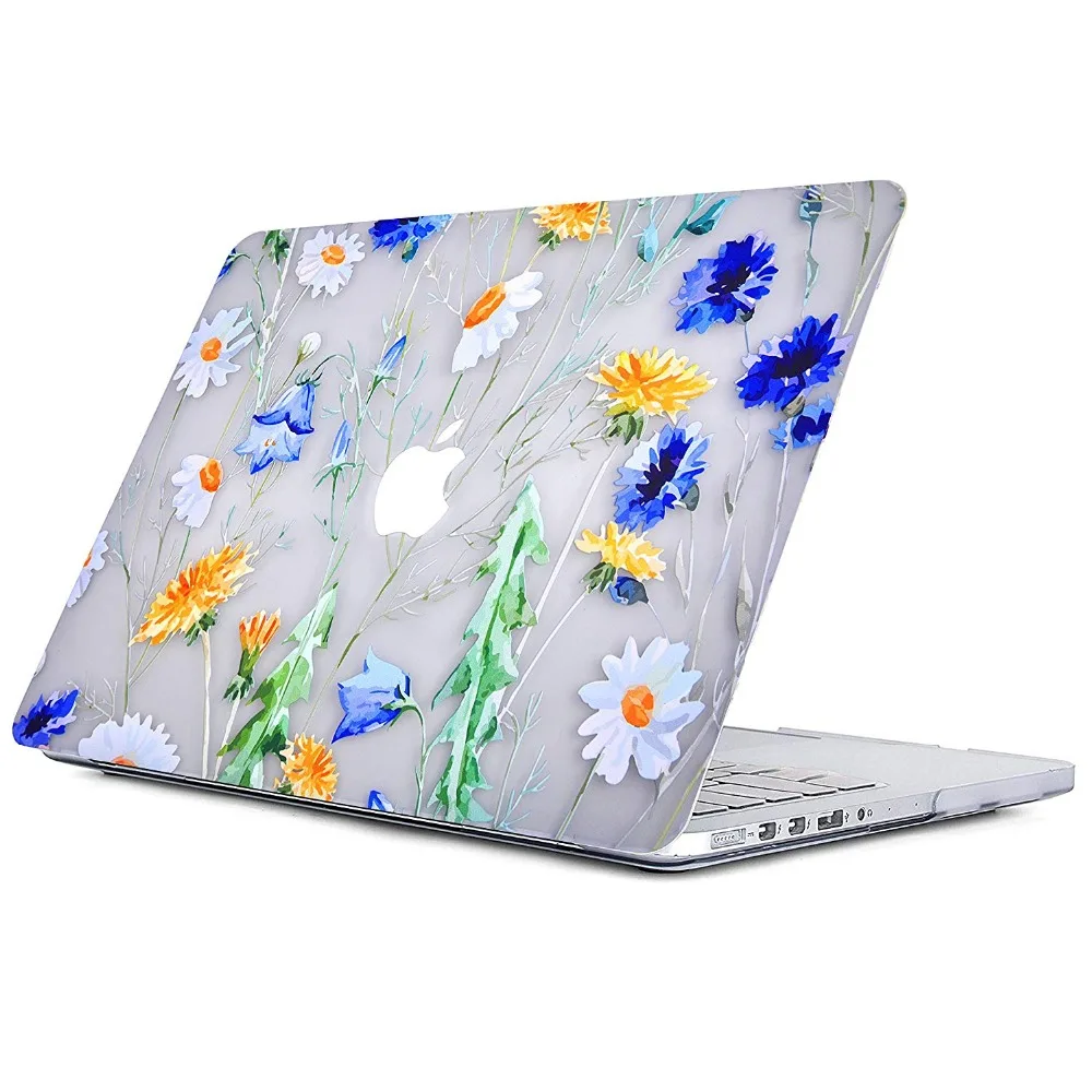 Print Flower Case For Apple Macbook Air Pro Retina 11 12 13 15 Laptop Case Cover for Mac book