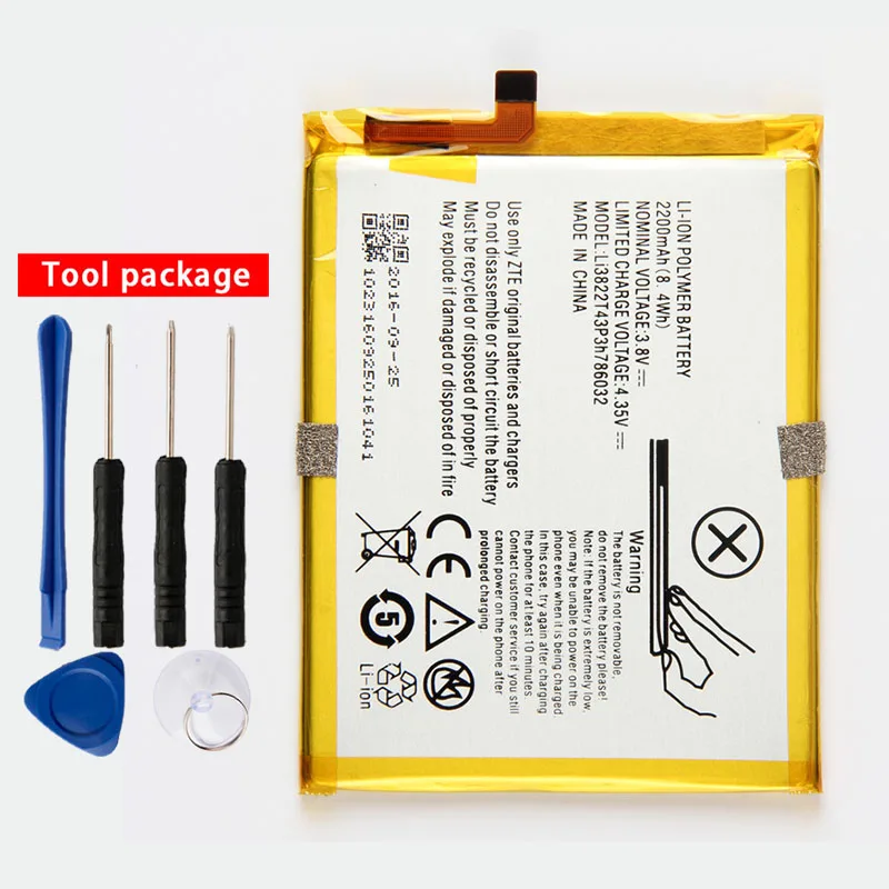 Original Li3822T43P3h786032 Phone battery For ZTE Blade D6 Blade X7