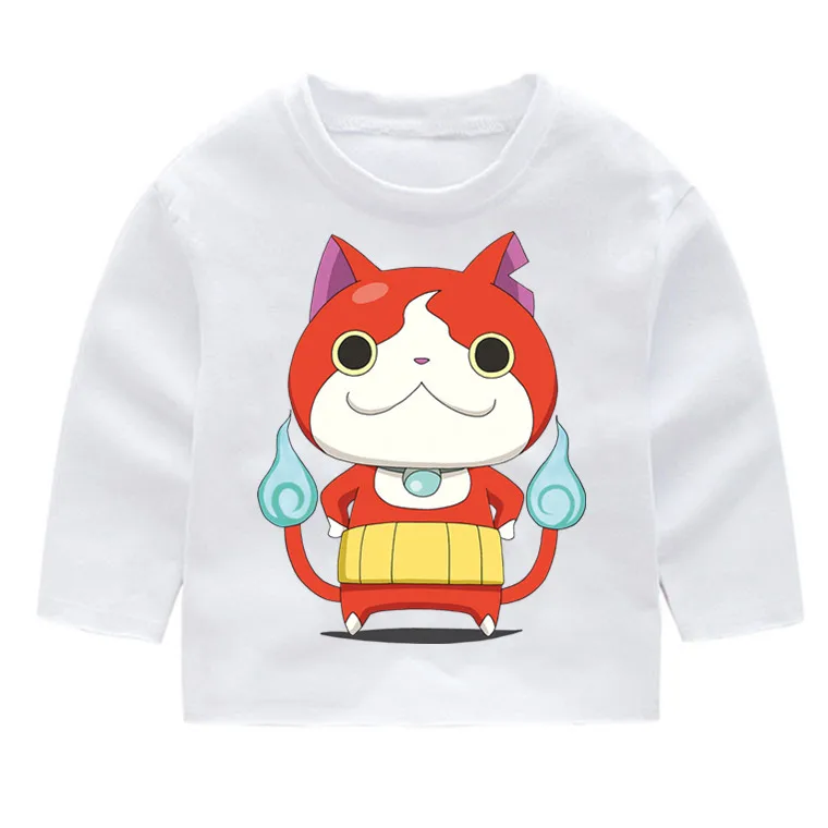 

Yokai Watch Kid's Print Cotton Fashion Long Sleeve T-shirts Kid's Long Sleeve Tops Baby Girl Harajuku Clothes