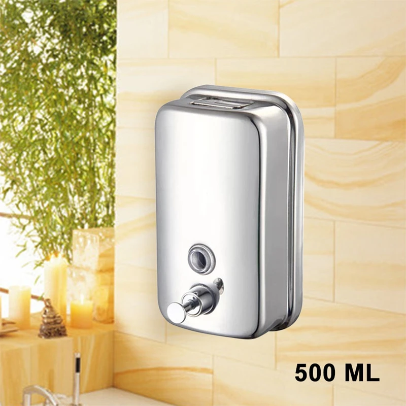 Wall Mounted Soap Dispenser Toilet Shower Gel Shampoo ...