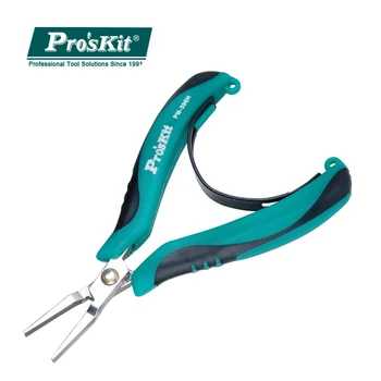 

100% Original Pro'sKit PM-396H Flat Nose Plier Stainless Steel Mini Vise Pointed Nose Pliers For Electronic Products Repair