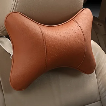 

2pcs car headrest general leather head rest For BMW Audi Kia Honda SUV Suitable for all models of cars