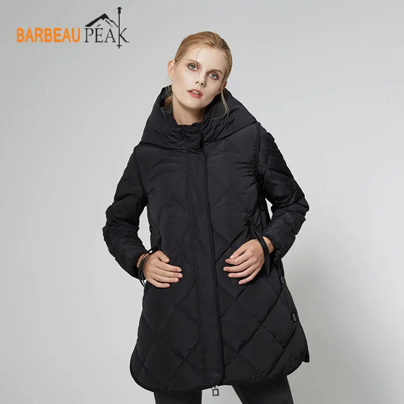 Barbeaupeak New Arrival Down Jacket Women Hooded 80 White Duck Down