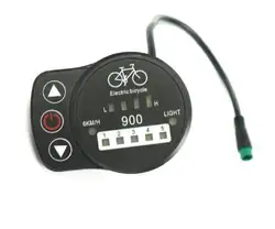 24 В 36 В 48 В функциональные Электрический велосипед светодио дный дисплей 900 с 5 уровня и 6 км/час педаль asisst ebike displayer