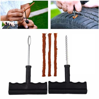 

New Car Tire Repair Tool Kit For Tubeless Emergency Tyre Fast Puncture Plug Repair Block Air Leaking For Car/Truck/Motobike