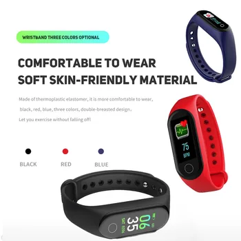 

Fashion Red Bracelet Bluetooth 4.0 Heart Rate Monitor Blood Pressure Fitness Tracker Lady Gift Smart Healthy Bracelet Wrist Band