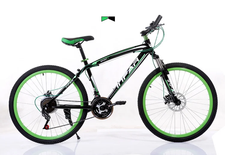 Excellent Aluminum Alloy 26 Inches 21 Speed Mountain Bike Double Disc Brake Frame Men and Women Students Bicycle 0