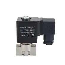 1/4 ''DN08 Соленоидный клапан из нержавеющей стали для горелки специального назначения миниатюрный кислотно-щелочной сопротивление Энергосбережение AC/DC