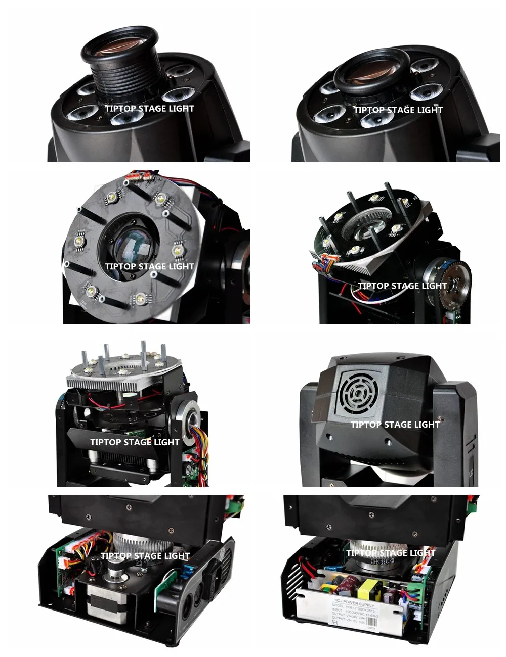 TIPTOP 1x30 Вт светодио дный+ 6x8 Вт SpotWash светодио дный перемещение головного света мини-Размеры 95 Вт гобо шайба 2in1 DMX512 Управление 4/8CH ручной зум TP-L6K1