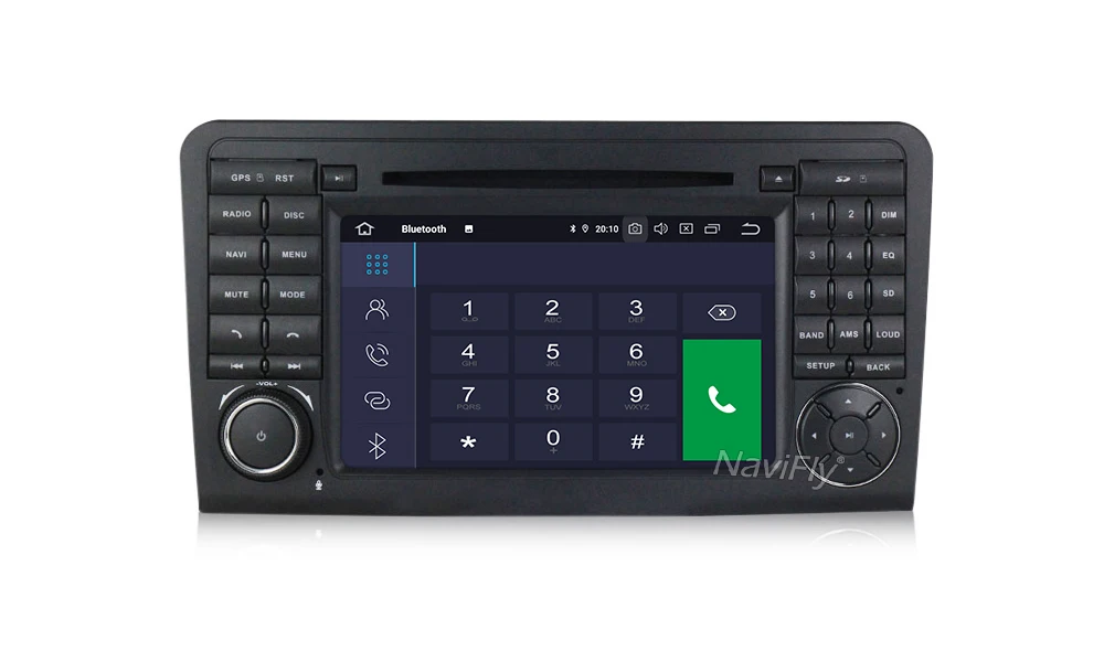 Discount Navifly Car Multimedia Video Player Navigation GPS Android 9.0 For Mercedes/Benz/ML ML350 L450 ML500/GL CLASS W164 GL320 GL350 18
