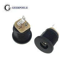 10 pcs/lot DC022 5.5*2.1mm 3Pin 30V 1A Connectors Waterproof Power Socket Female Panel Mount 20pcs lot ceu61a3 61a3 30v