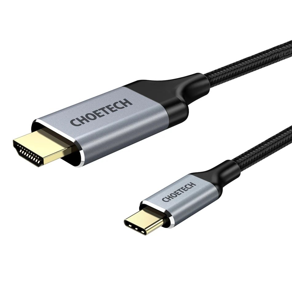 Choetech USB C HDMI кабель 4K@ 60Hz 2m type C-HDMI для MacBook samsung Galaxy S9/S8 huawei mate 20 P20 Pro USBC HDMI адаптер