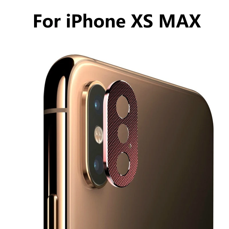Телефон охранная Камера металлическая позолоченная цепь объектив защитный чехол для iPhone XR X XS MAX 8 7 6s плюс cubierta-де-ла Lente Lensbeschermer