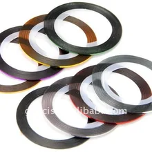 8 цветов дизайн ногтей украшения полосы кружева ногтей Советы