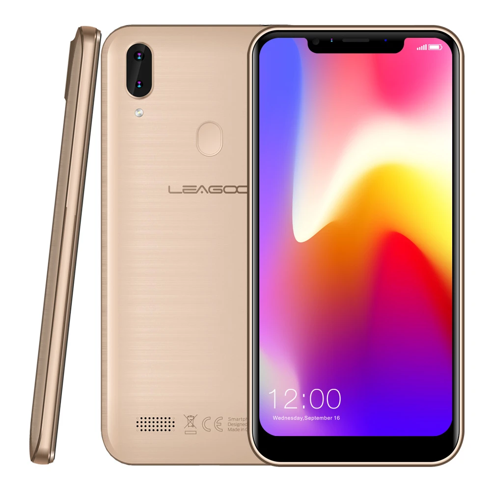 Мобильный телефон LEAGOO M11 Android 8,1, 6,18 дюйма, 4000 мА/ч, 2 Гб ОЗУ, 16 Гб ПЗУ, четырехъядерный процессор MT6739, отпечаток пальца, функция распознавания лица, быстрая зарядка, 4G OTG