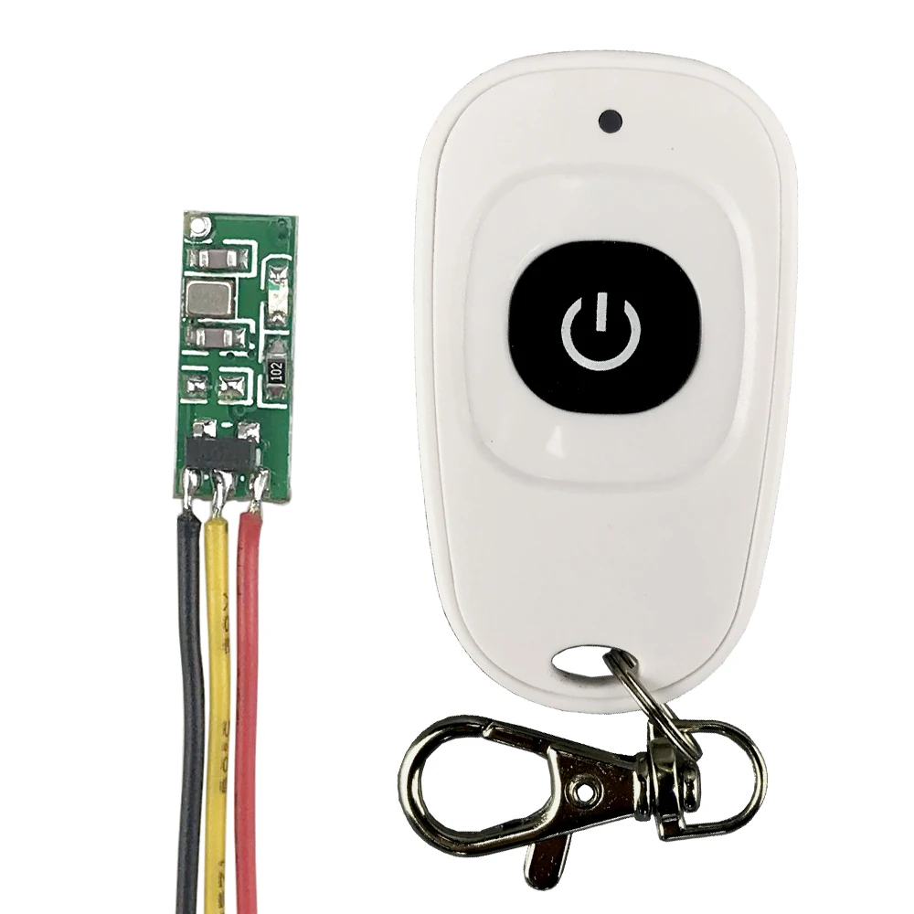 

Wireless Remote Control Switch 433mhz rf Transmitter Receiver kit dc3.3v 3.7v 4v 4.5v Battery Power Mini Small Controller Module