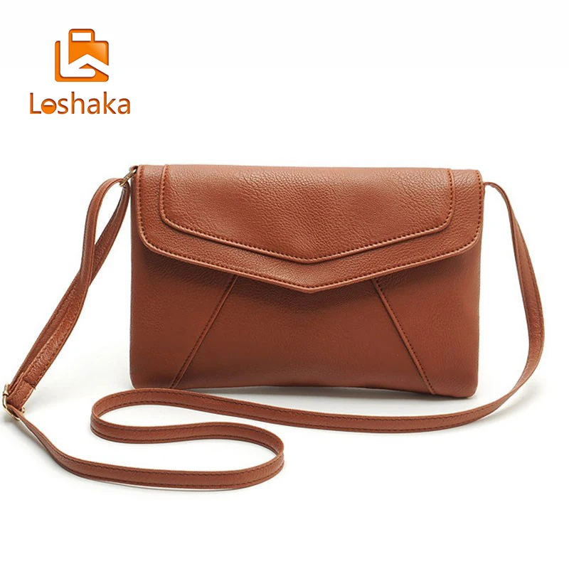 

Loshaka PU leather Women Envelope Messenger bags Slim Crossbody Shoulder bags Handbag Small Crossbody bags Satchel Ladies Purses