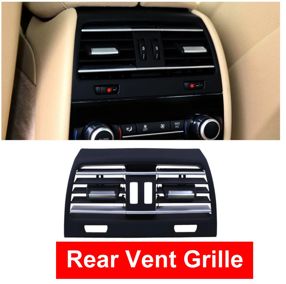 Car Abs Rear Heating Hole Interior Air Conditioning Ac Vent Grill Outlet Panel Chrome Plate For Bmw 7 Series F01 F02 730 735 740