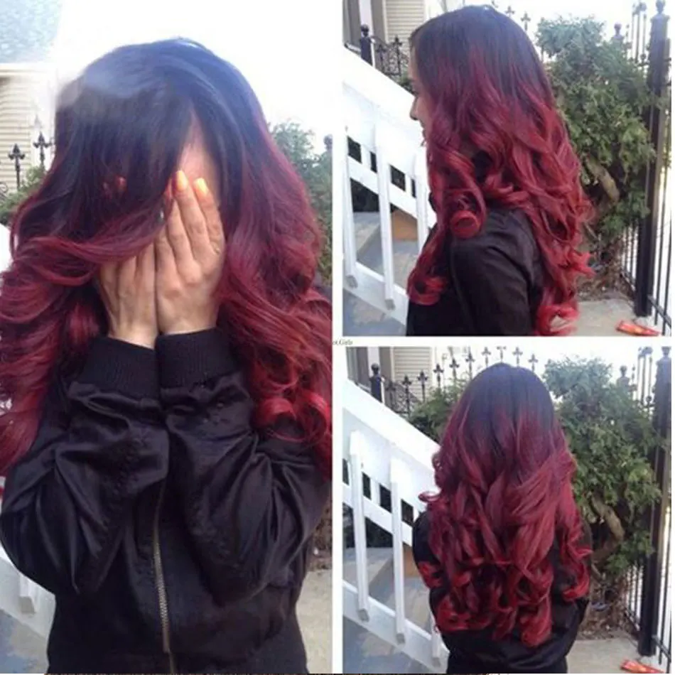 Ombre Burgundy Body Wave Hair Bundles With Lace Closure Brazilian Human Hair Weave Bundles With Closure Alimice Remy HairT1B 99J Ombre Burgundy Body Wave Hair Bundles With Lace Closure Brazilian Human Hair Weave Bundles With Closure Alimice Remy HairT1B 99J