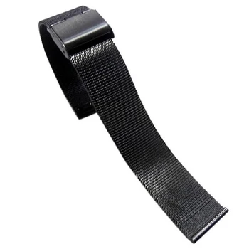 

Milanese fashion stainless steel 22 mm watch band belt - Black