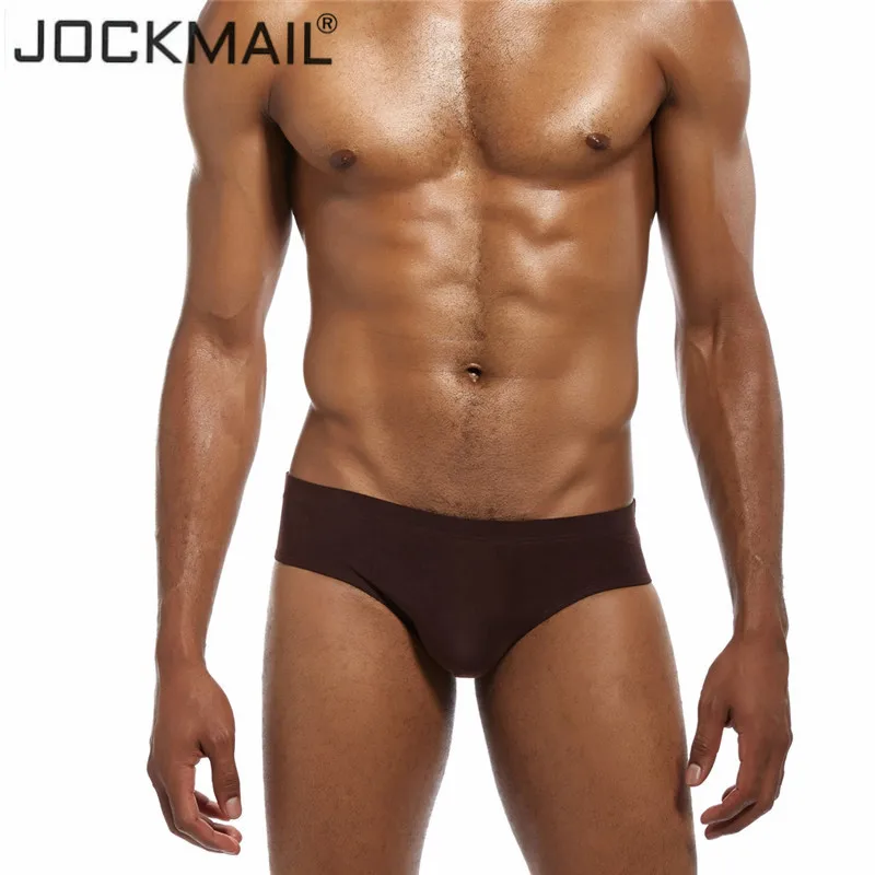 Мужские ультратонкие трусы JOCKMAIL легкие шелковые с u образной застежкой| |