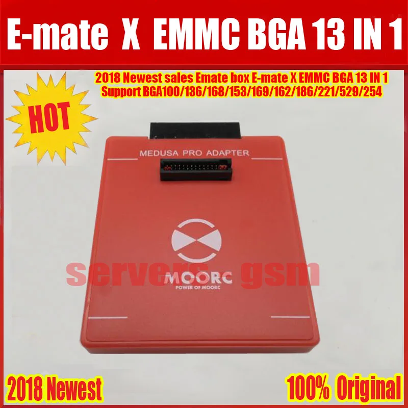 Newes E подручная коробка E-mate X памяти на носителе EMMC BGA 13 в 1 Поддержка BGA100/136/168/153/169/162/186/221/529/254 для легкий JTAG плюс UFI коробка Riff