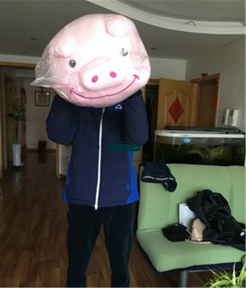 Dorimytrader Big Soft Piggy Plush Toys Giant 35inch Kawaii Stuffed Animal Pig Pillow Doll for Children Gift 90cm Xmas Present DY61338(1)
