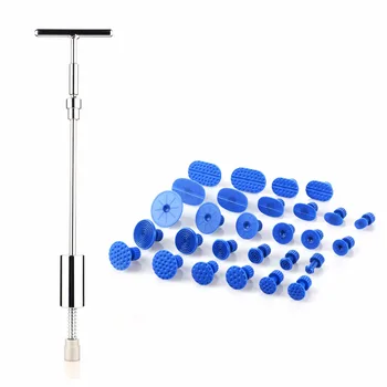 

2 in 1 Slide Hammer Dent Puller Kit Car Paintless Dent Repair Hail Removal Kit Tool Pulling Tabs Tap Down Pen