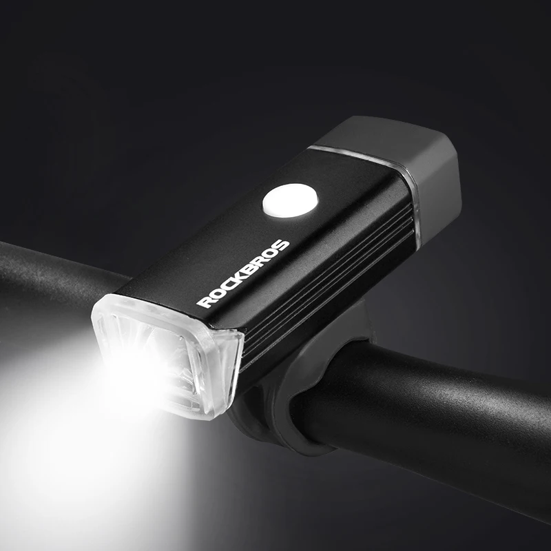 Cheap ROCKBROS Rechargeable Bicycle Light Waterproof MTB Lanterna Bike Flashlight Farol Bike Headlight Front Lamp Cycling Accessories 5