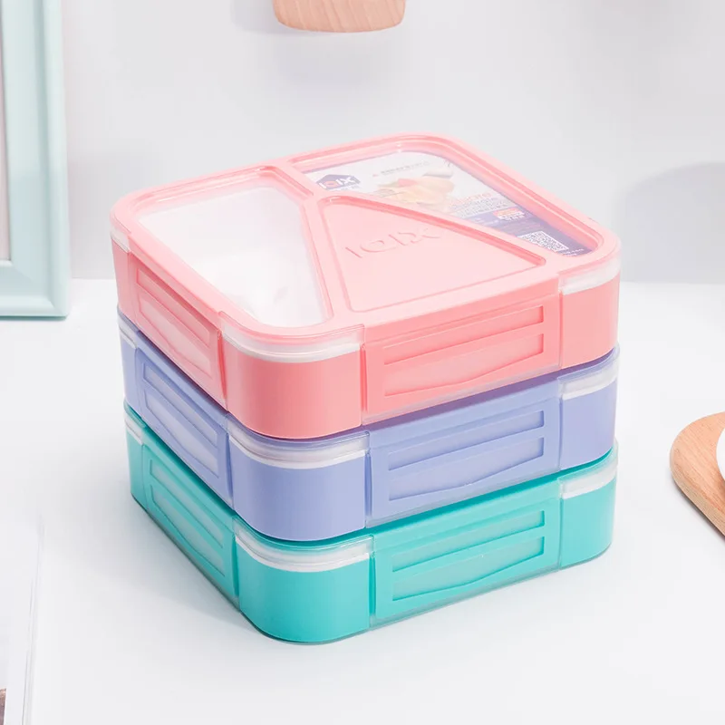 

Portable Picnic School Sealed Food Storage Container Leakproof Lunch Box Microwavable Lunch Bento Box Kitchen Accessories