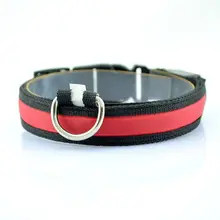 FD06 Free shipping Pet Dog Collar LED Light Nylon Night Safety LED Dog Collars