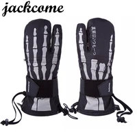 JACKCOME Five Finger Design Warm and Comfortable Waterproof Windproof Skiing    Snowboard Snowmobile Gloves 2