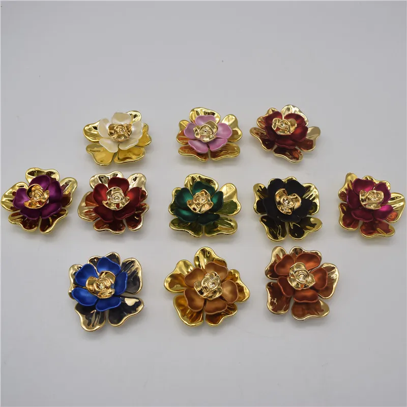 

20pcs NEW BIG Flower style Sewing plastic Button Flatback Buttons For Clothing bag headwear DIY Corsage headwear