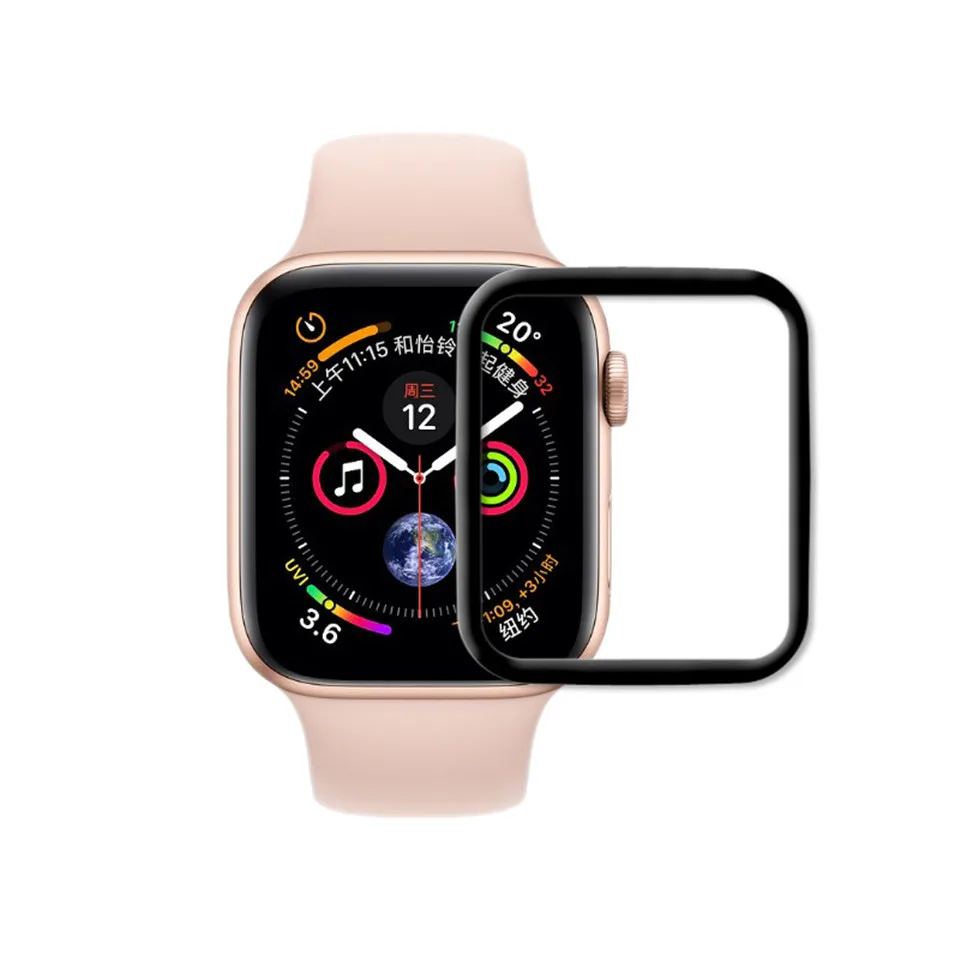 Закаленное Стекло для apple watch ремешок apple watch 5 4 3) 44 мм 40 мм 42 мм 38 мм и нержавеющая сталь металлический корпус наручных часов iwatch, Экран Защитная крышка apple watch аксессуары