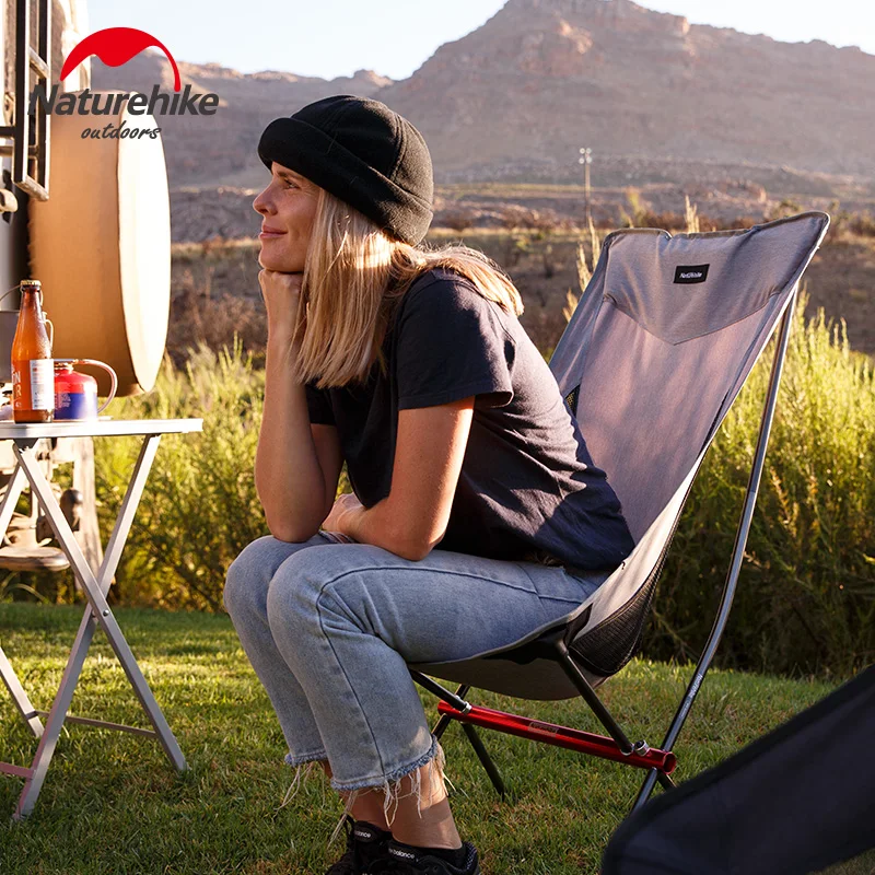  Naturehike Lightweight Compact Folding Camping Chair Beach Picnic Seat Portable Travel Chair Backpa