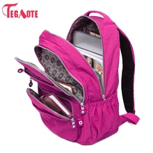 TEGAOTE, школьный рюкзак для девочек-подростков, Mochila Feminina, женские рюкзаки, нейлоновый водонепроницаемый повседневный рюкзак для ноутбука, женский рюкзак