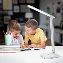 Диммируемая USB настольная лампа сенсорный Переключатель Вкл/Выкл светодиодный настольный светильник Настольная лампа Декор Спальня USB ночник с зажимом держатель без батареи