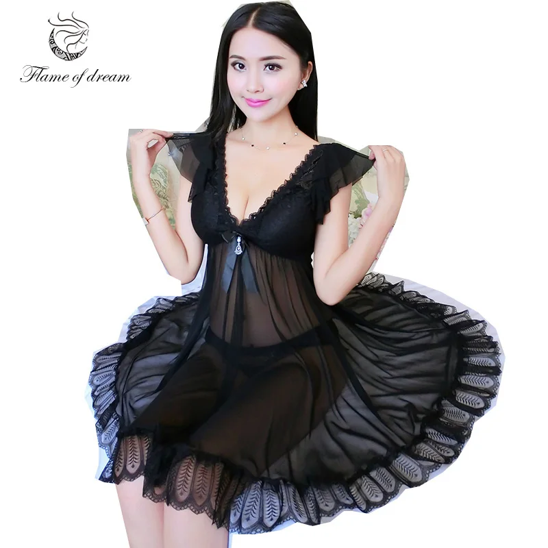 

M-2XL sleepwear Sleeping Dresses Woman Nightgown Sleep Dress Women Sleepwear home clothes
