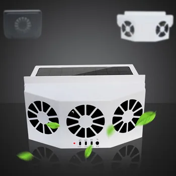 

ABS Car Fan Ventilation Solar Car Auto Exhaust Fan Radiator Powered By 2AA*1200MAH