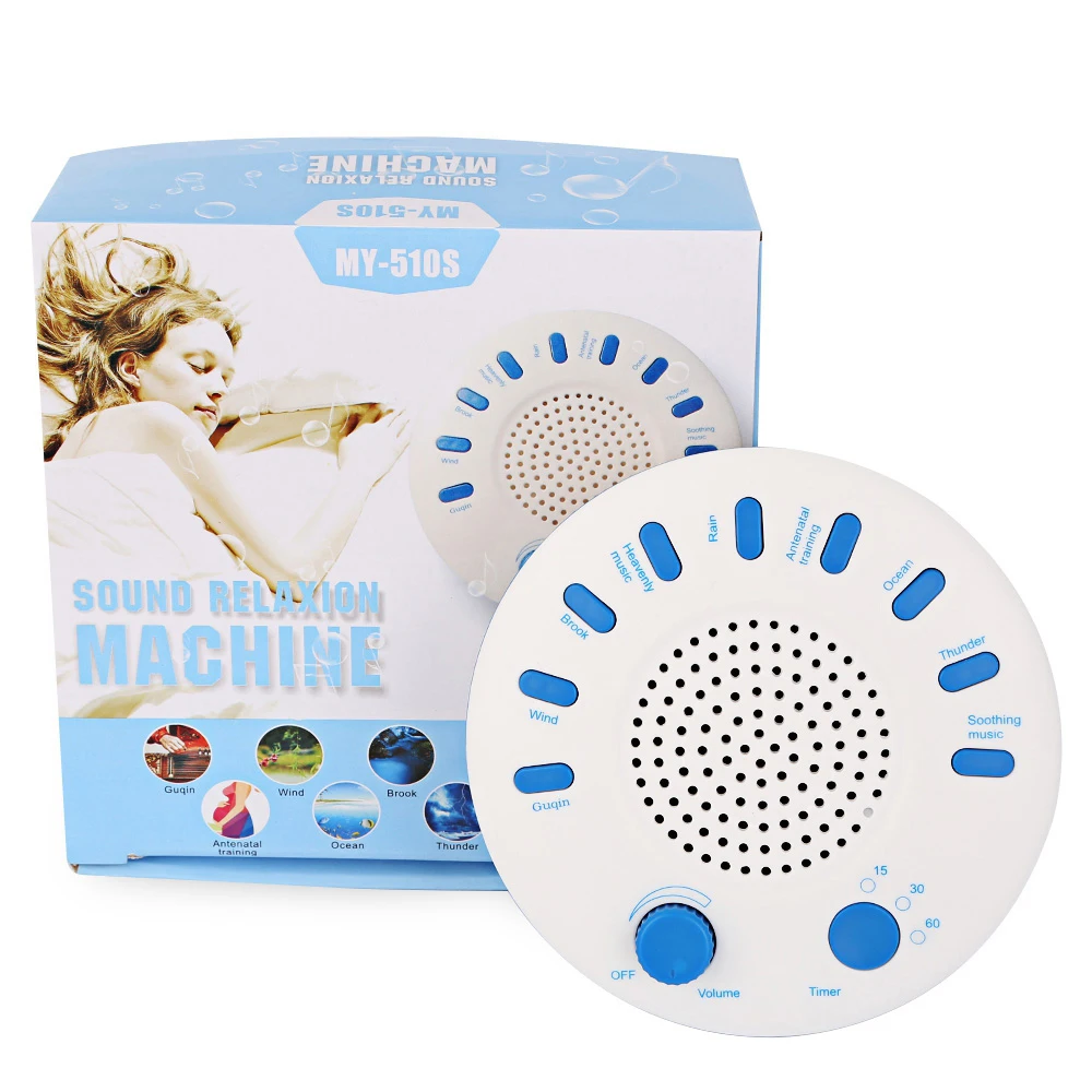 

Professional Sound Relaxation Machine Sleep Snoring Sleep Helper with 9 High Quality Nature Music Sleep Monitor Health Care