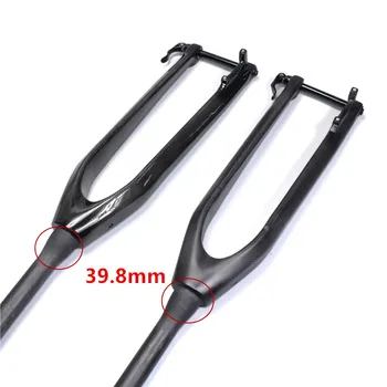 

NO LOGO MTB Carbon Fork 26/27.5/29 Rigid Mountain Bikes Fork Tapered Passing Axle 15mm Bicycle Accessories 1-1/8 3K