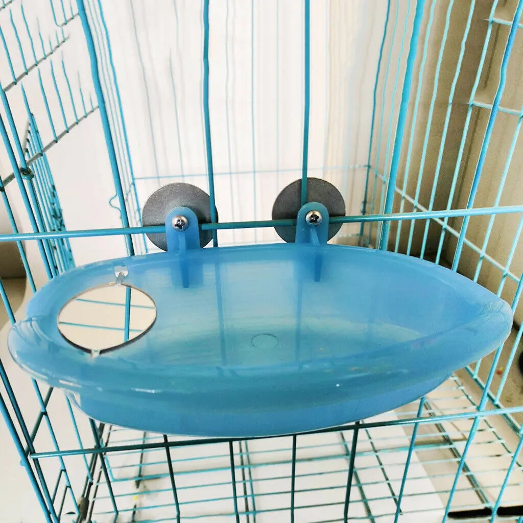 Птичья вода ванна для клетка для домашних птиц подвесная миска попугаи