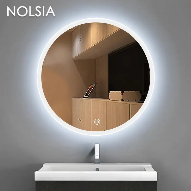Round dressing room Led Mirror light luminaria Bathroom ...