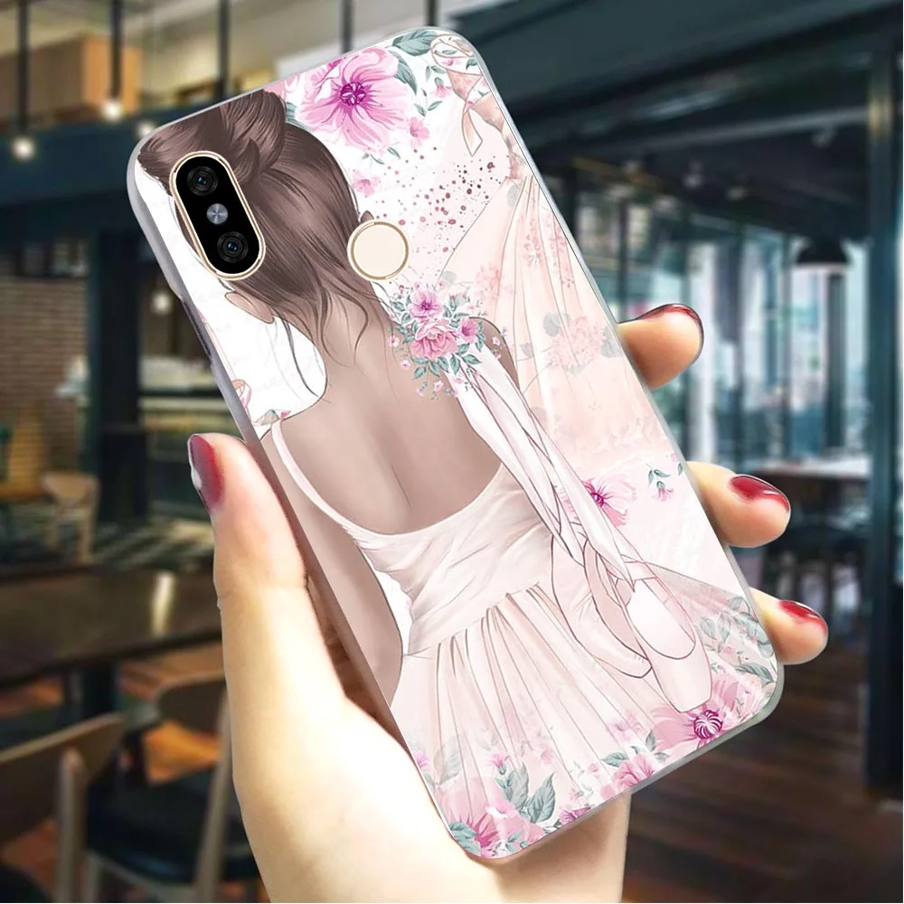 

Ballet Girl Hard Case for Redmi 6 Pro Protective Phone Cover for Xiaomi Redmi Note6 Note7 Note 5A Prime S2 3 Pro Back Skin