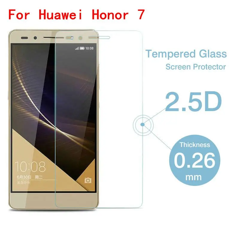 Закаленное стекло ShuiCaoRen 9H для Huawei Honor 7 защитная пленка высокого качества Взрывозащищенная Защита экрана