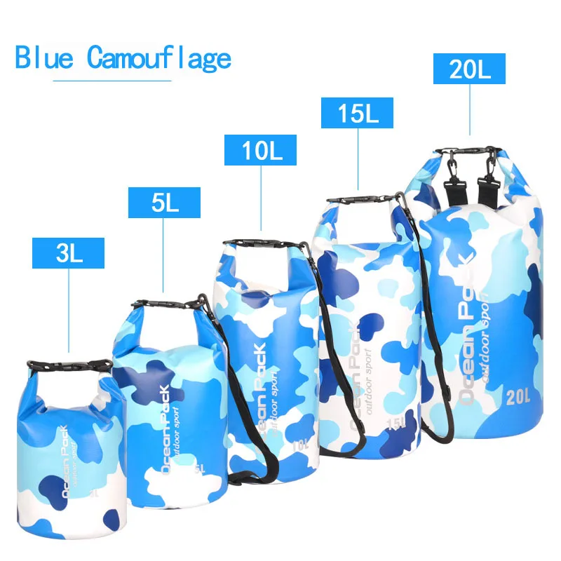 2L 5L 10L 15L 20L 30L Outdoor PVC Waterproof Bag Camping Portable Rafting Diving Dry Bag Sack Swimming Trekking Storage Bags 2L 5L 10L 15L 20L 30L Outdoor PVC Waterproof Bag Camping Portable Rafting Diving Dry Bag Sack Swimming Trekking Storage Bags